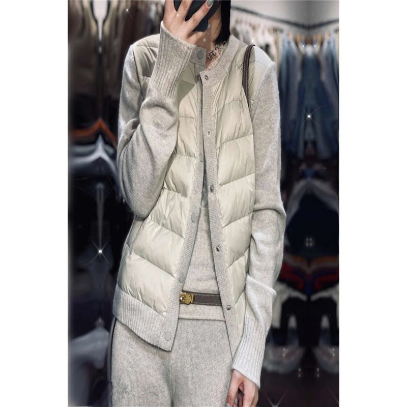 Veste Doudoune Cardigan Femme