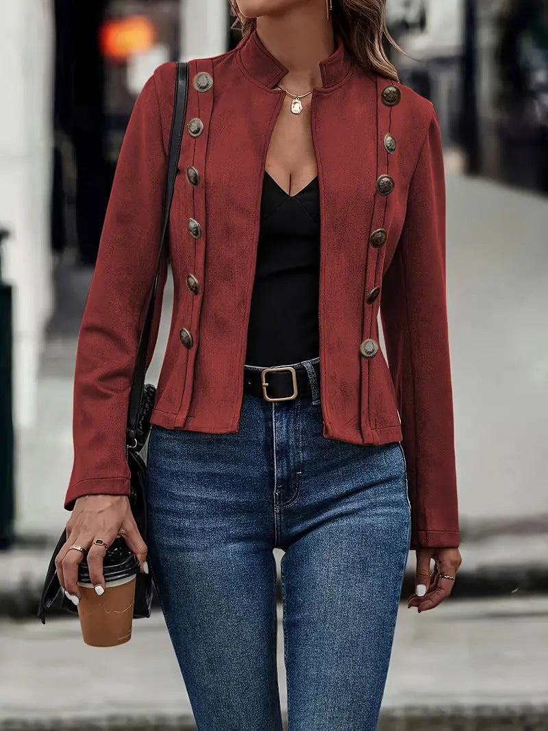 Veste Manteau rétro à manches longues