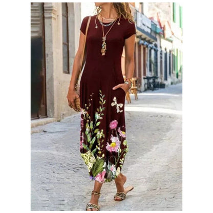 Robe  à manches courtes