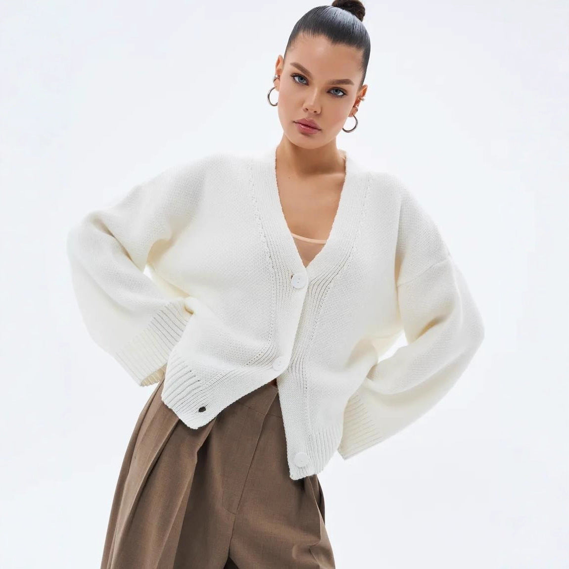 Cardigan épais en tricot