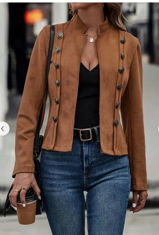 Veste Manteau rétro à manches longues