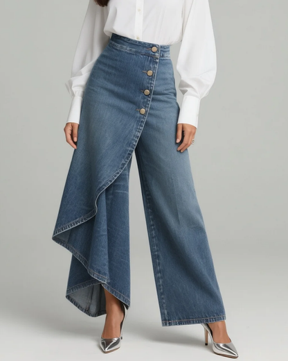 Pantalon Serena À Pinces En Jean