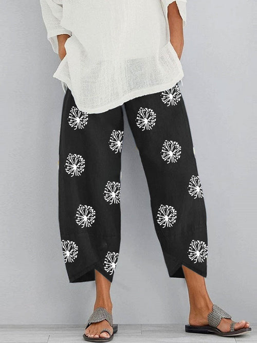 Pantalon Court Bohème Décontracté