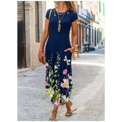 Robe  à manches courtes