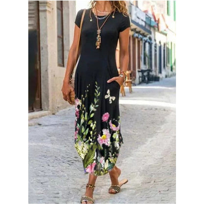 Robe  à manches courtes