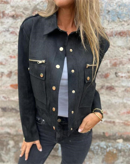 Vestes Revers avec  Manches Longues