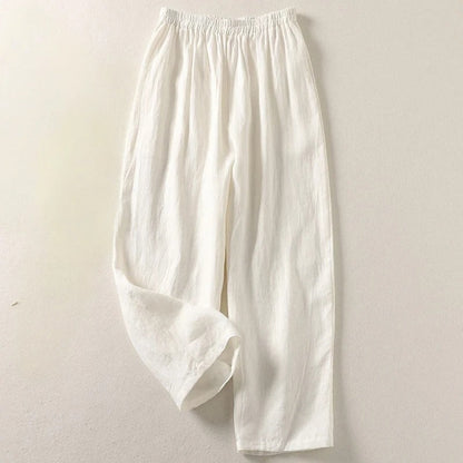 Pantalon Léger En Lin Pour Femme