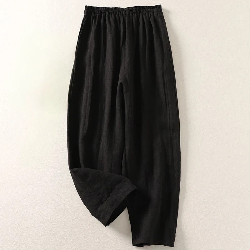 Pantalon Léger En Lin Pour Femme