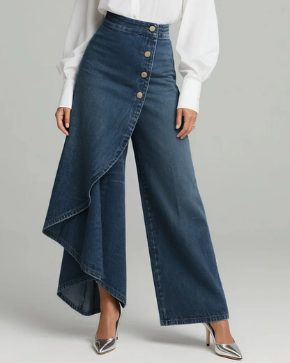 Pantalon Serena À Pinces En Jean