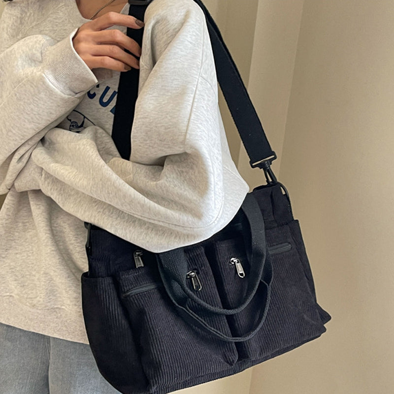 Sac En Velours Côtelé