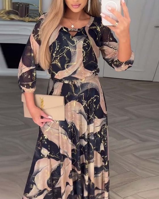 Robe Cheyenne En Mousseline Imprimée