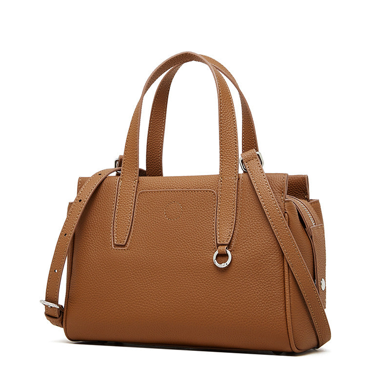 Sac à bandoulière portable en cuir de vachette
