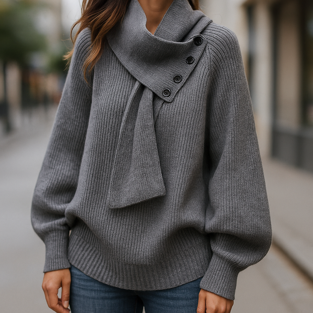 Pull Victoria À Col-Écharpe