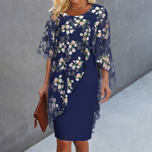 Robe Élégante En Tissu Floral