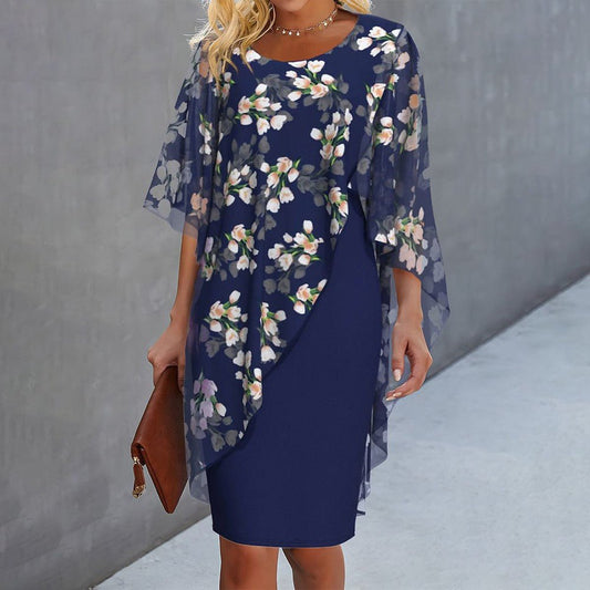 Robe Élégante En Tissu Floral