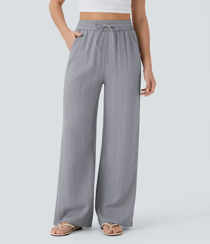 Pantalon En Lin Décontracté & Aéré