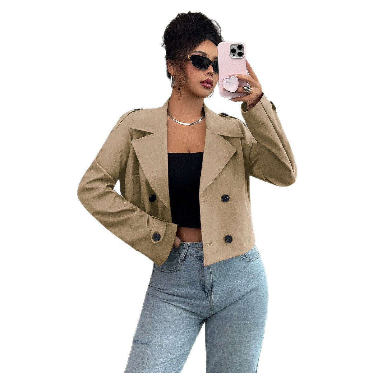 Veste sans manches minimaliste décontracté