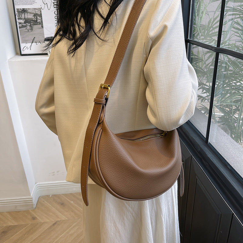 Sac à bandoulière en cuir souple