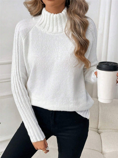 Pull-over à manches longues Raglan pour femmes