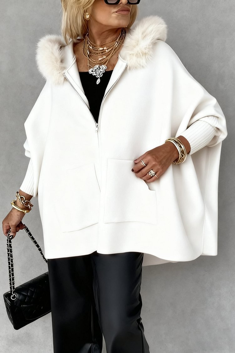 Cardigan Cape Oversize Femme – Chaud & Élégant