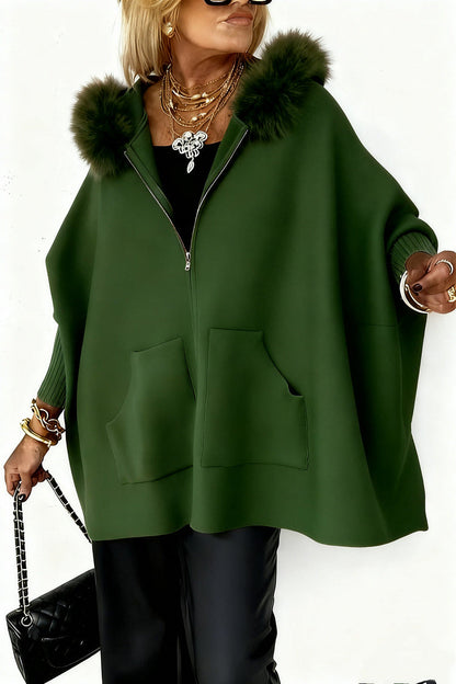 Cardigan Cape Oversize Femme – Chaud & Élégant