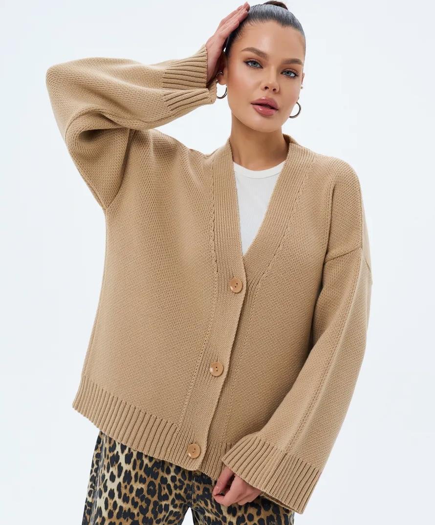 Cardigan épais en tricot