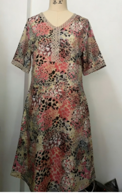 Robe à col en V