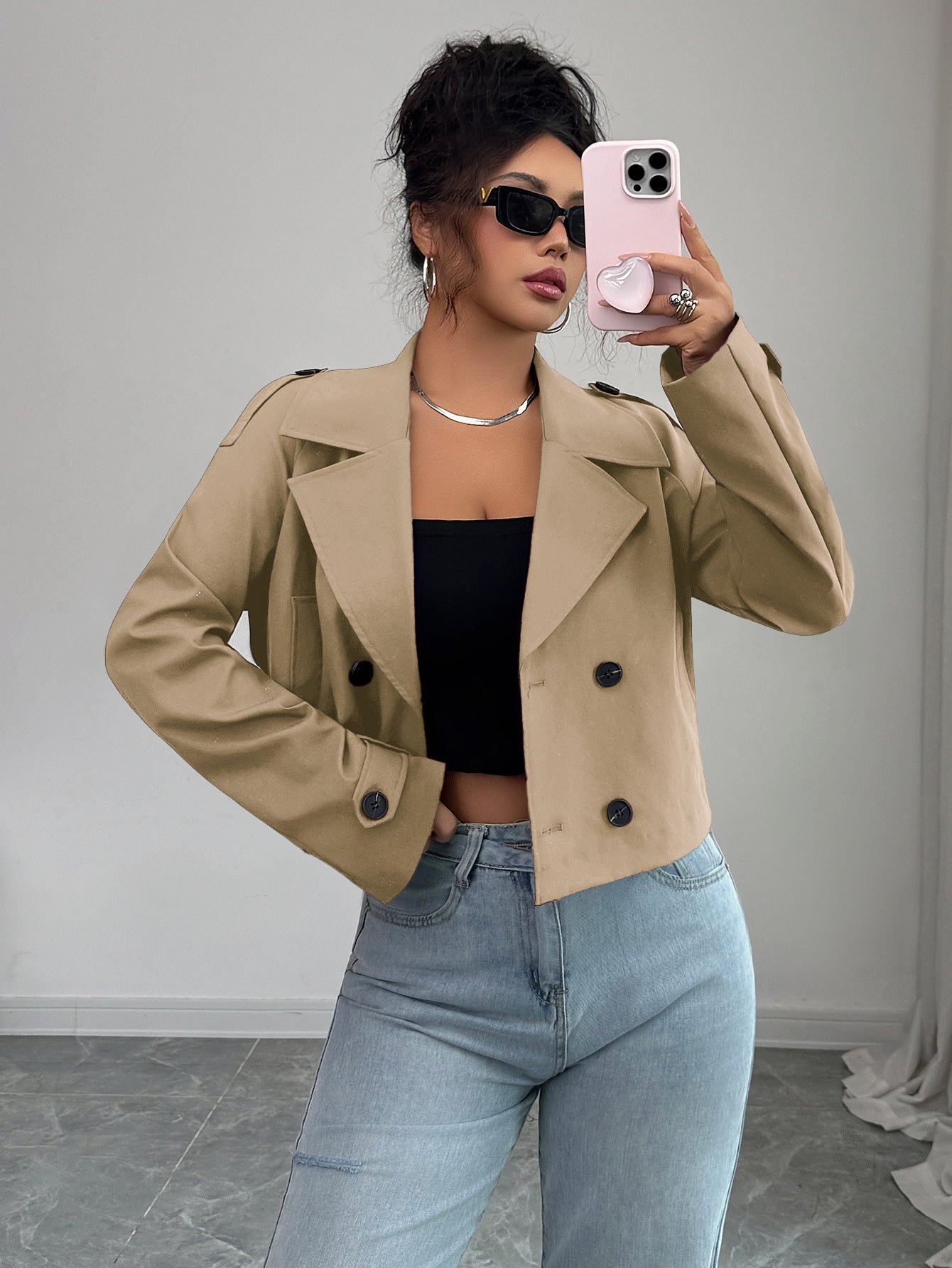 Veste sans manches minimaliste décontracté