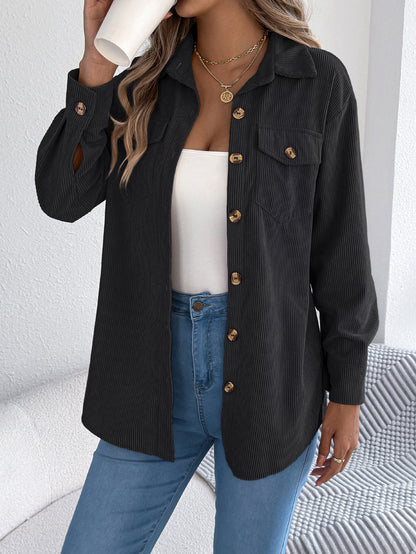 Veste mi-longue à manches longues