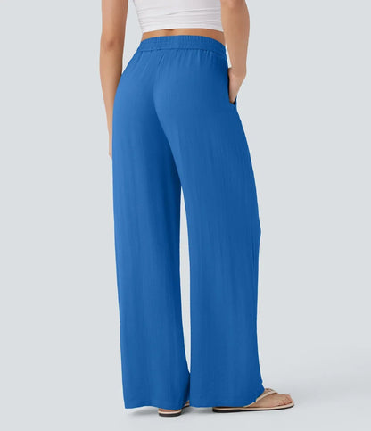 Pantalon En Lin Décontracté & Aéré