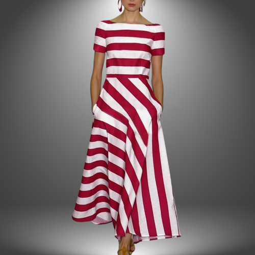 Robe Légère & Fluide À Rayures