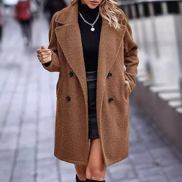Manteau Long Femme Boutonné – Chic, Élégant