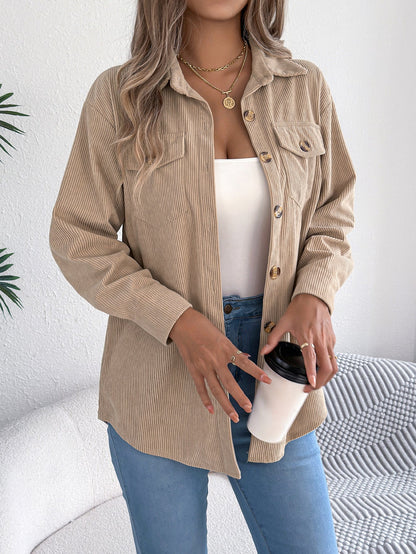 Veste mi-longue à manches longues