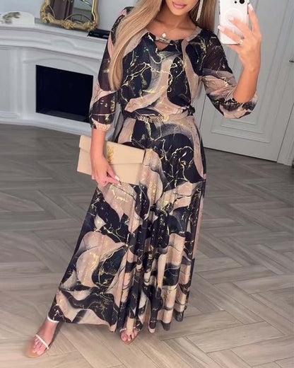 Robe Cheyenne En Mousseline Imprimée