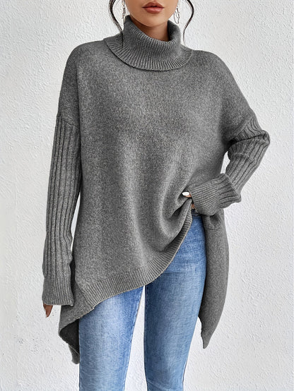 Pull Col Montant Élégant & Décontracté