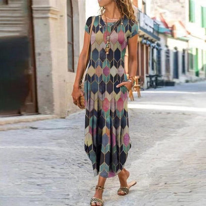 Robe  à manches courtes
