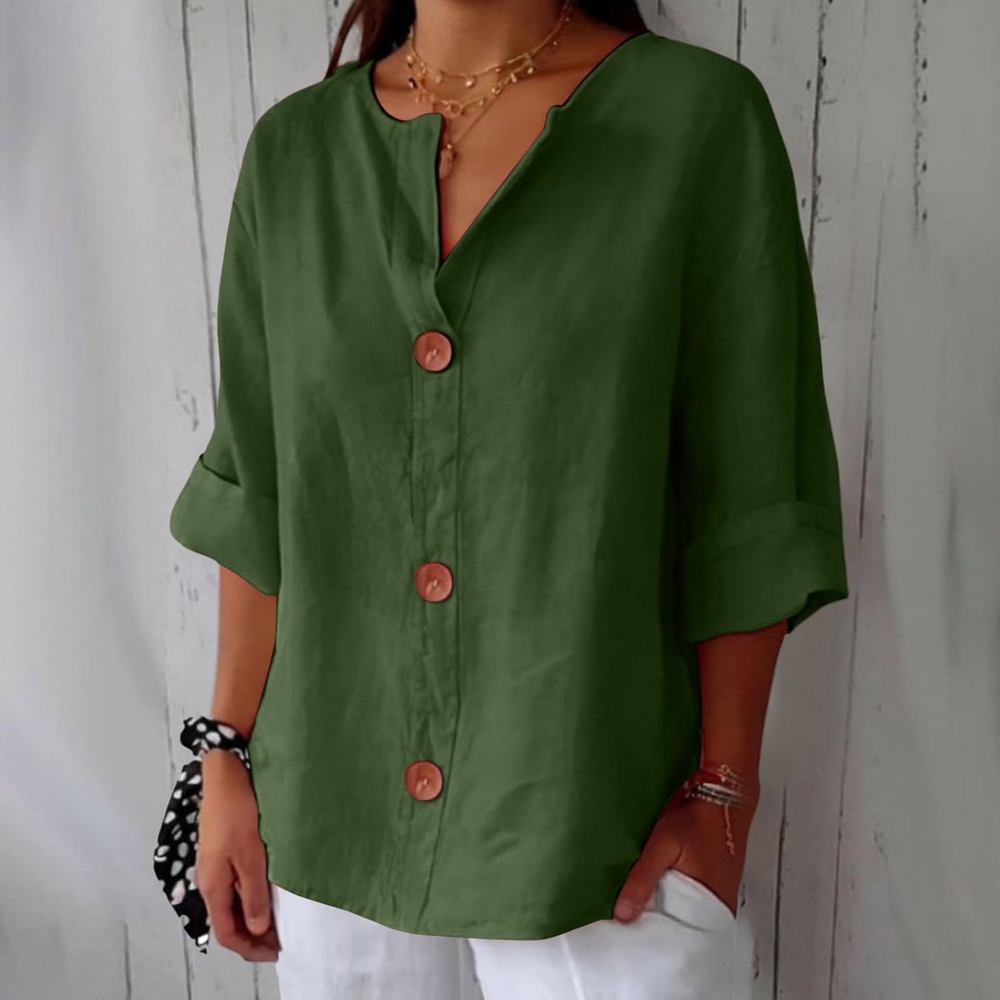 Chemise Maryline Décontractée En Lin