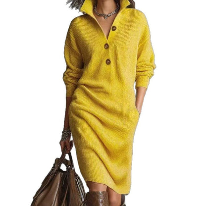 Robe-pull à manches longues