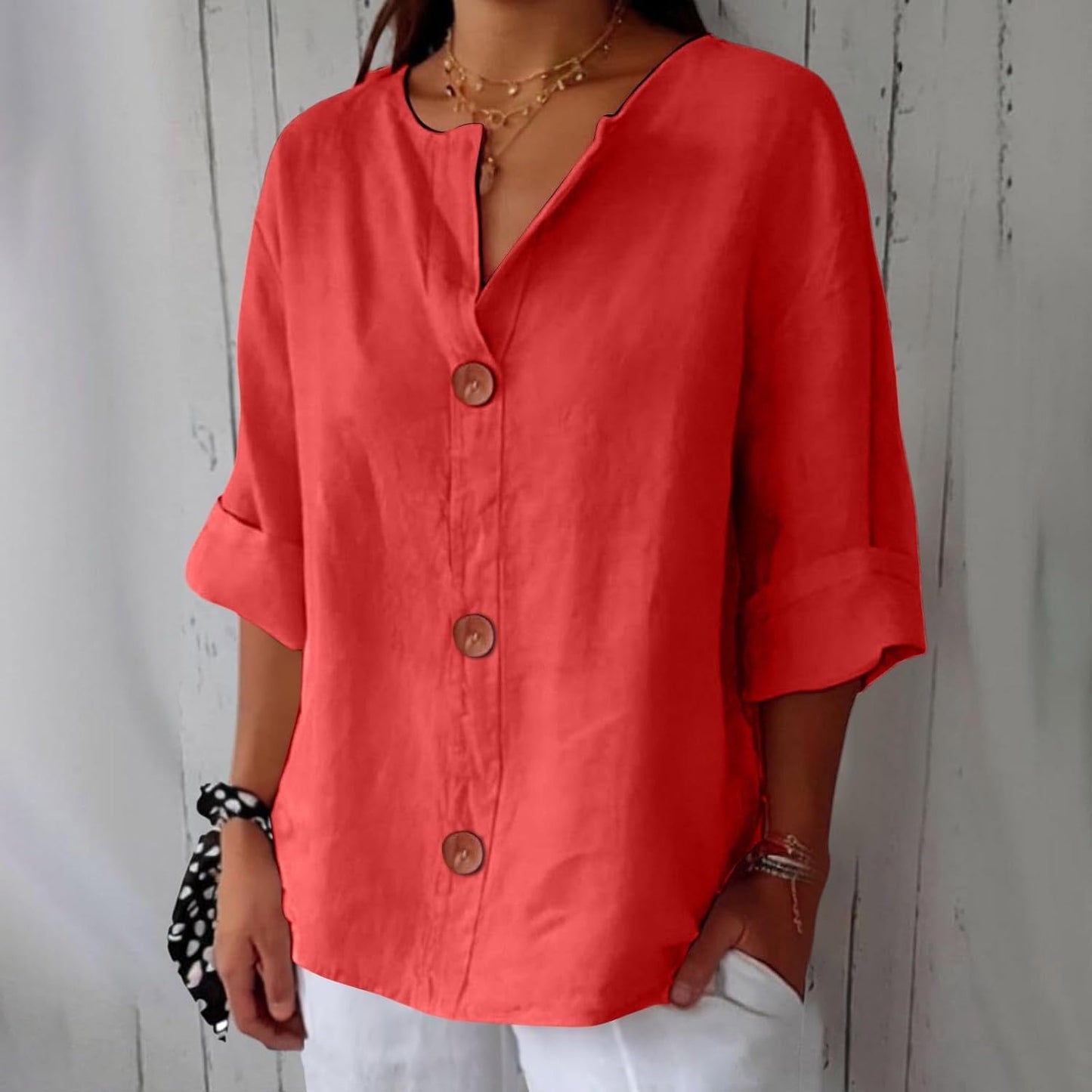 Chemise Maryline Décontractée En Lin