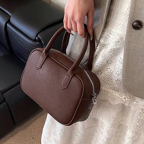 Petit sac à bandoulière rétro simple et carré