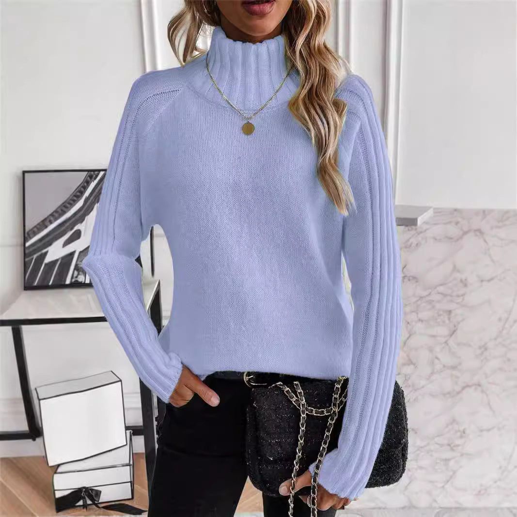 Pull-over à manches longues Raglan pour femmes