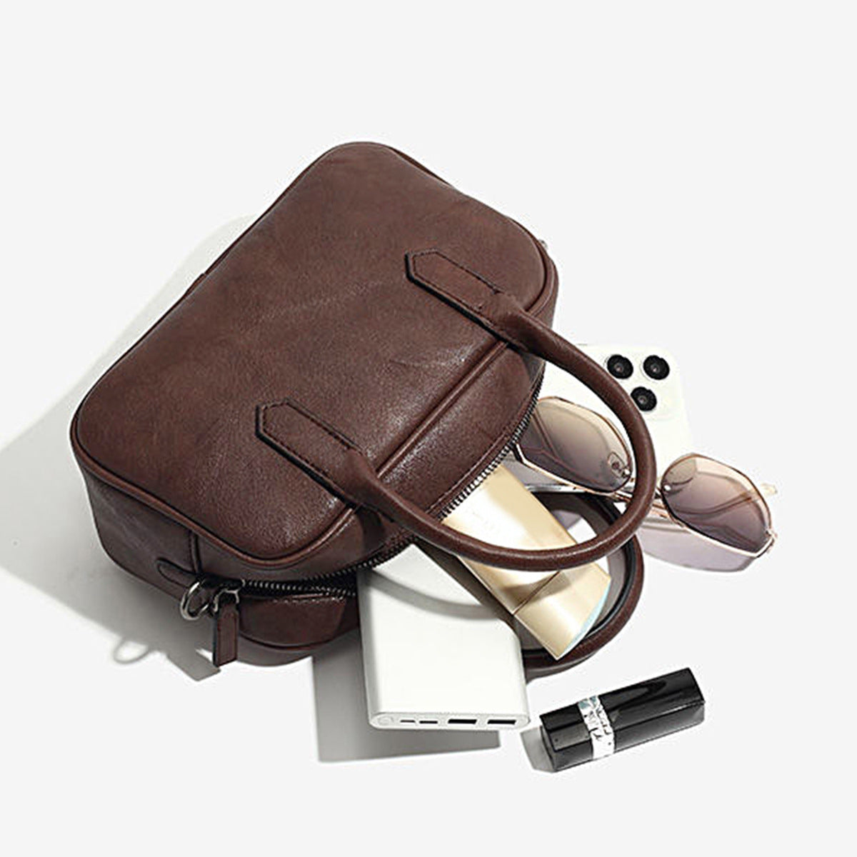 Petit sac à bandoulière rétro simple et carré
