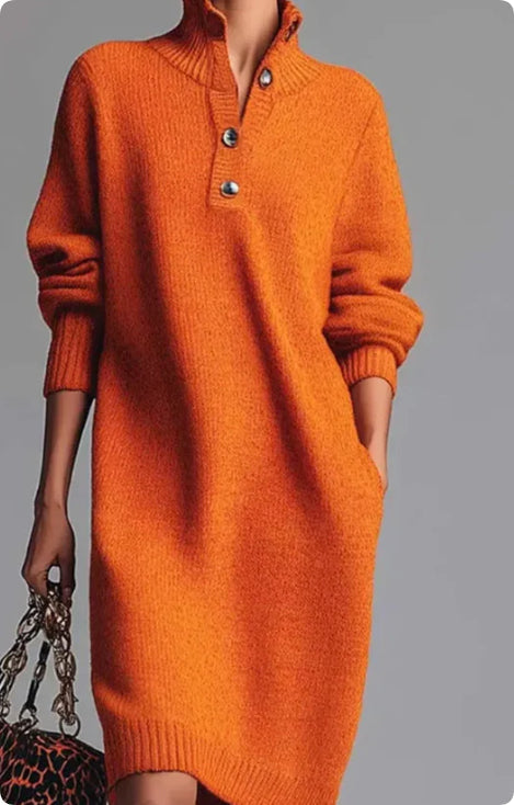 Robe-pull à manches longues