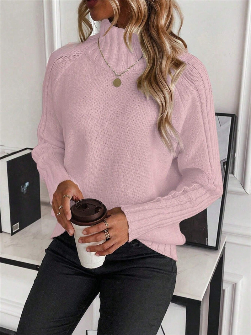 Pull-over à manches longues Raglan pour femmes