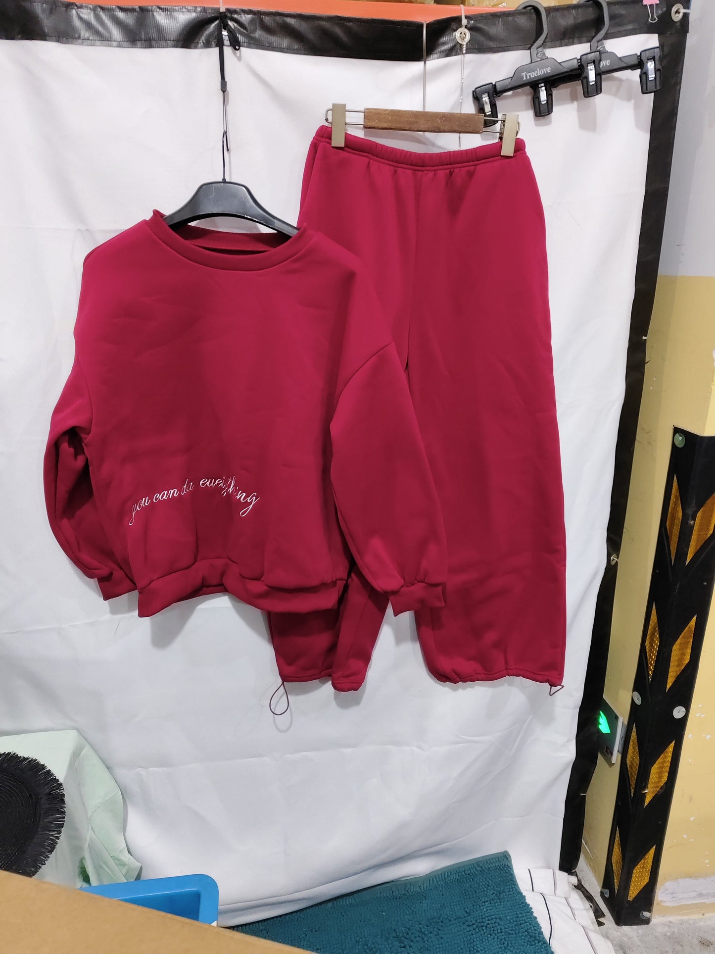 Ensemble deux pièces décontracté en tricot imprimé