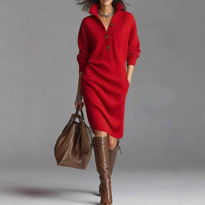 Robe-pull à manches longues