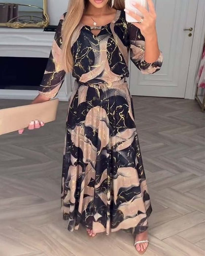 Robe Cheyenne En Mousseline Imprimée