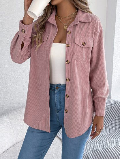 Veste mi-longue à manches longues