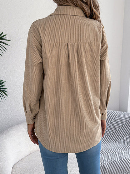 Veste mi-longue à manches longues