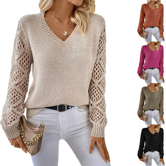 Pull-over à col en V